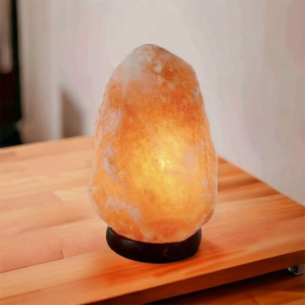 Lampa de sare, Zola®, Himalaya, baza din lemn, 3-5 kg Lampa de sare, Zola®, Himalaya, baza din lemn, 3-5 kg